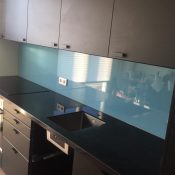 keukenwand hardglas RAL 5024 hardglas keuken